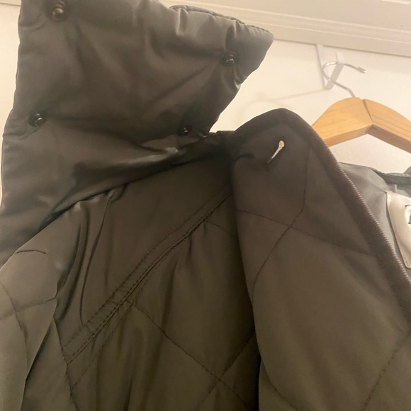 Zara women’s NWT water repellant green/grey coat size XS - Picture 13 of 15